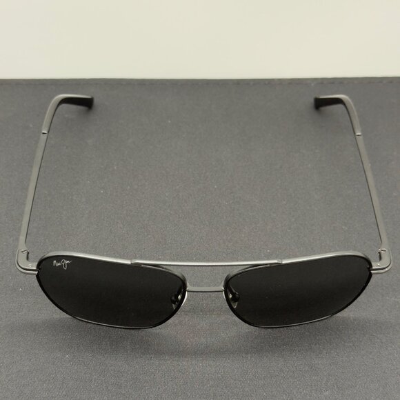 Maui Jim Mano Black Silver Stripe Neutral Grey Lens 877-02 Men's Sunglasses - Picture 2 of 8